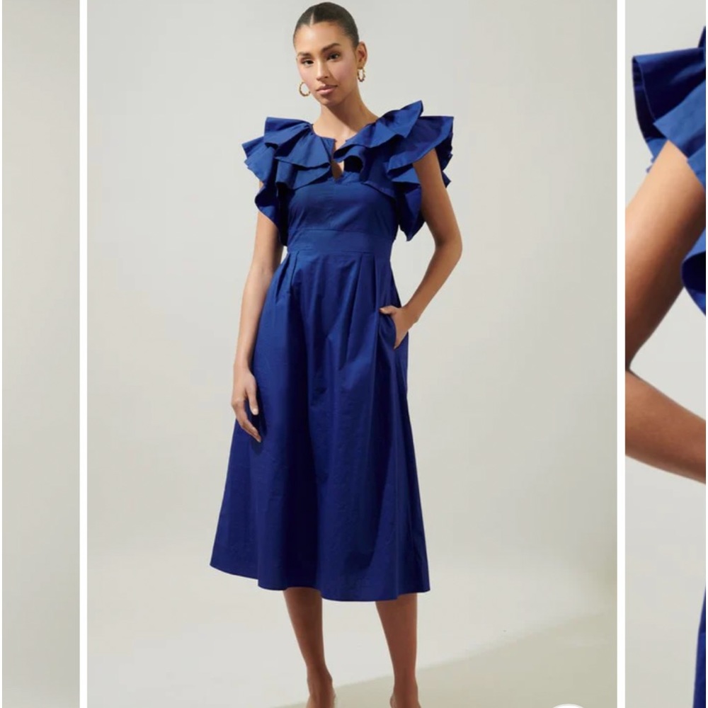 Navy Midi Dress